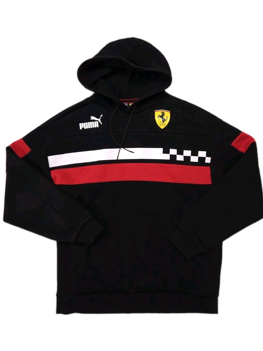 Puma Ferrari SDS Hoodie Men’s Medium Black Speed Drivers Series Sweatshirt